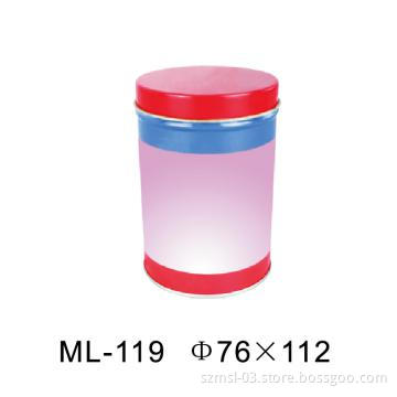 small round  tea tin box